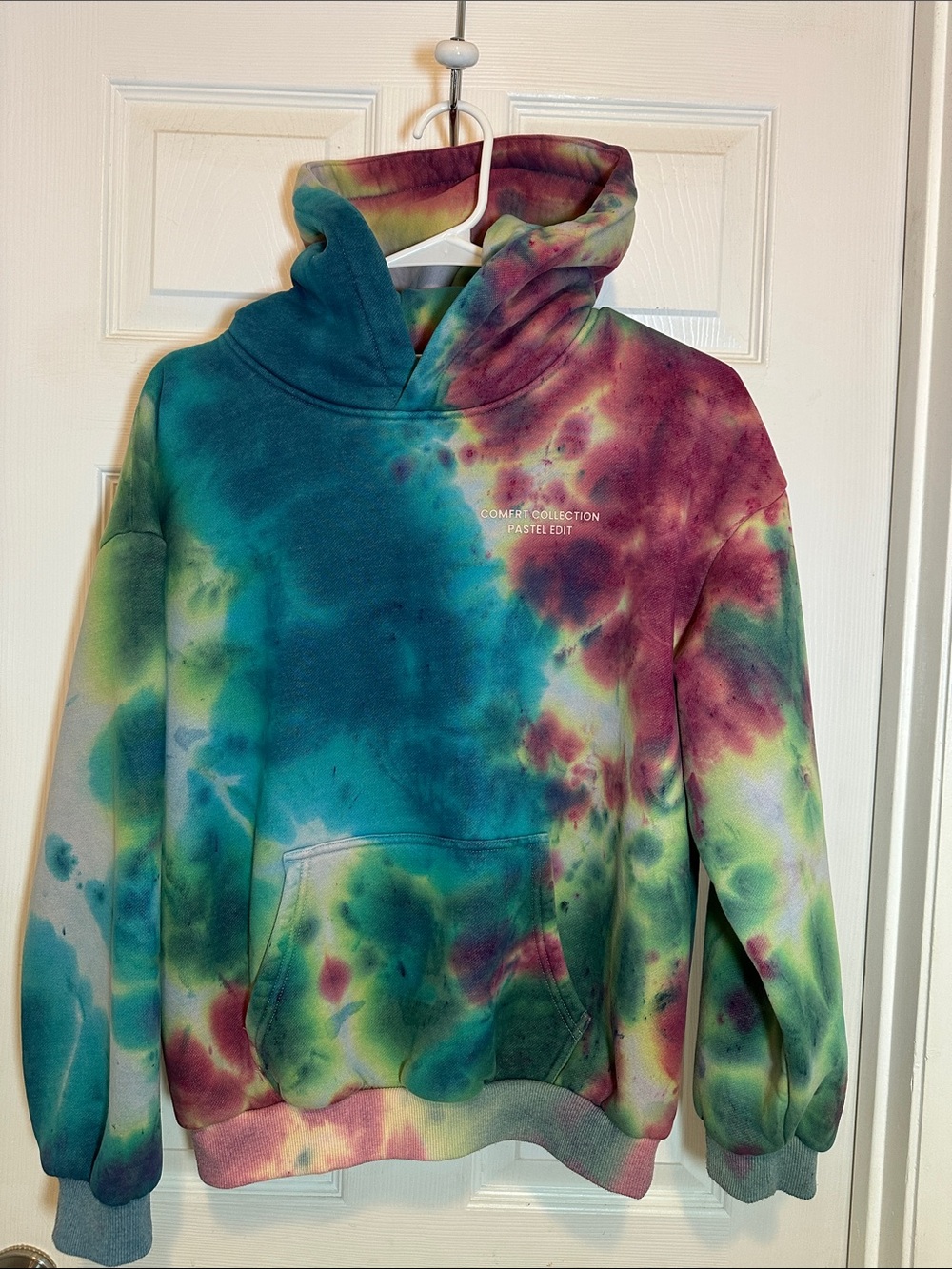 Tie-Dye Pullover Hoodie Multi-Color